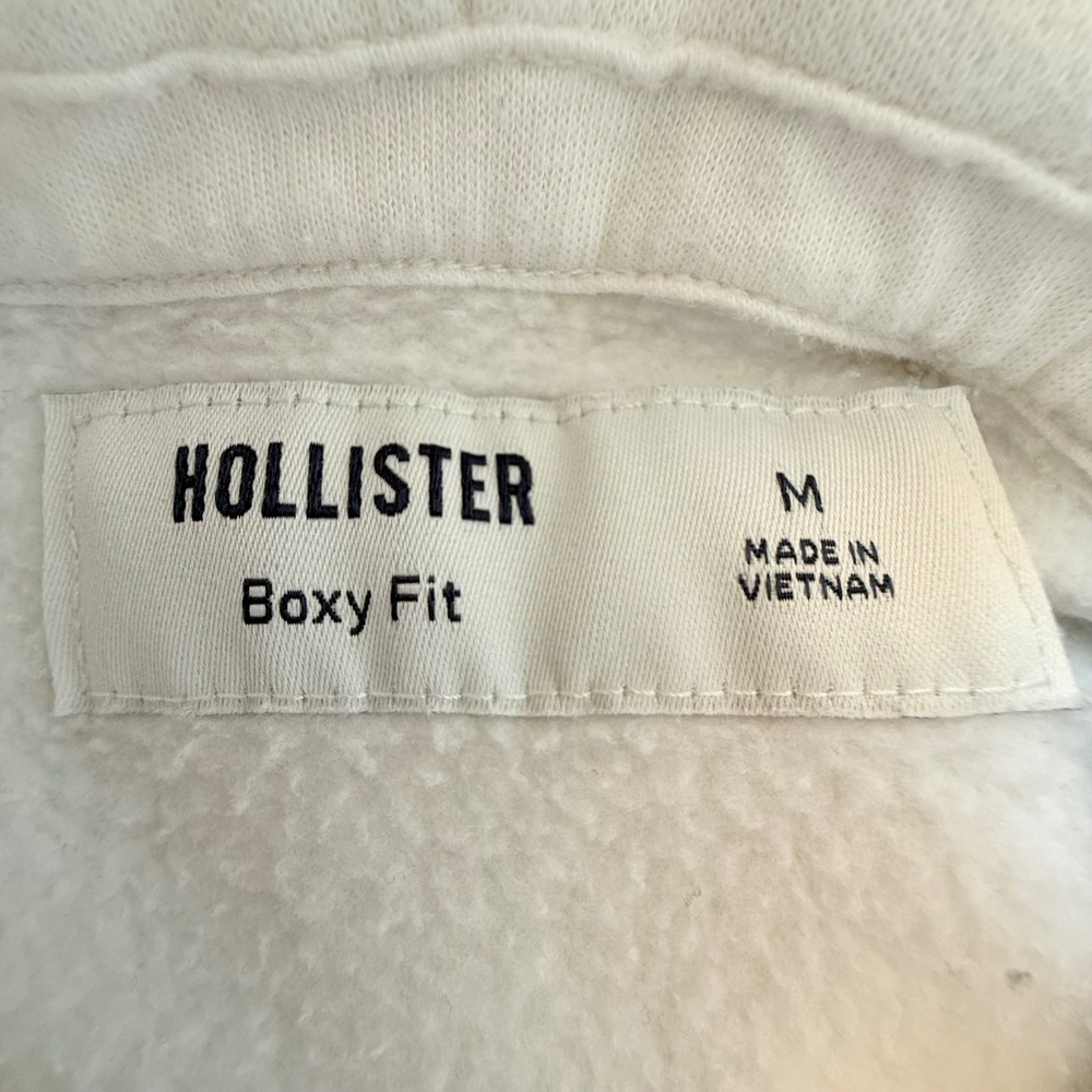 Hollister Toyota Celica Supra Graphic Hoodie White Boxy Fit Mens Medium JDM Car - Picture 6 of 12